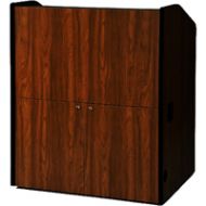 Adorama AmpliVox SN3430 Multimedia Smart Podium without Sound System, Mahogany SN3430-MH