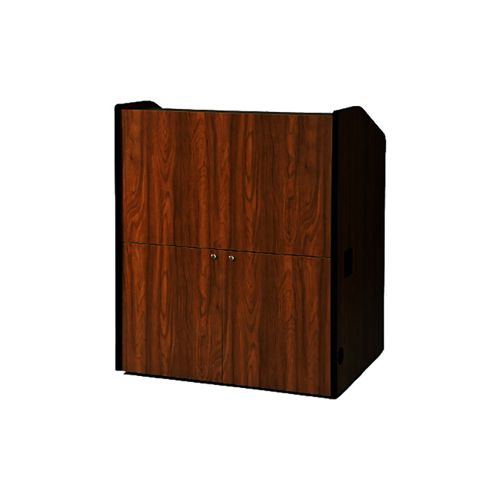  Adorama AmpliVox SN3430 Multimedia Smart Podium without Sound System, Mahogany SN3430-MH