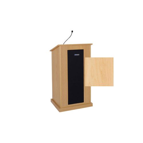  Adorama AmpliVox S470 Chancellor Lectern with Sound System, Maple S470-MP