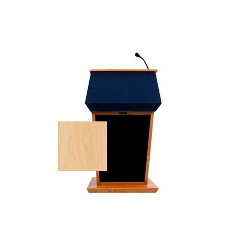  Adorama AmpliVox SS3040 Patriot Lectern with Sound System, Maple SS3040-MP