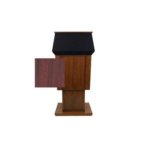  Adorama AmpliVox SS3045A Patriot Plus Lectern with Sound System, Mahogany SS3045AMH