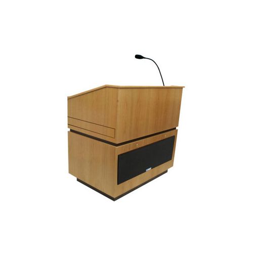  AmpliVox Coventry Lectern with Sound, Natural Oak SS3030-OK - Adorama