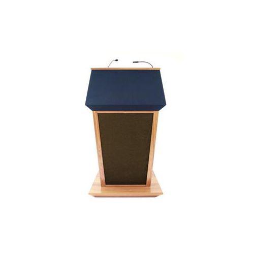  Adorama AmpliVox SS3045 Patriot Plus Lectern with Sound System, Maple SS3045-MP