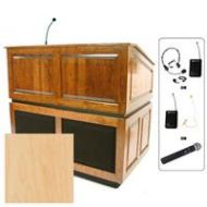 Adorama AmpliVox SW3035 Ambassador Lectern with Headset Mic, Maple SW3035-MP-HS