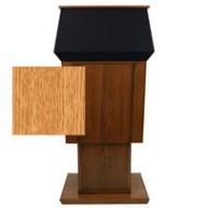 Adorama AmpliVox SN3045A Patriot Plus Lectern without Sound System, Natural Oak SN3045A-OK