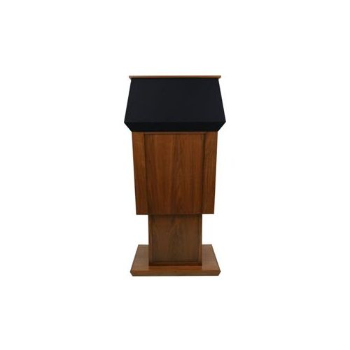  Adorama AmpliVox SN3040A Patriot Lectern without Sound System, Walnut SN3040A-WT