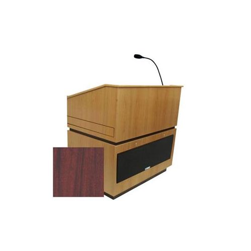  AmpliVox Coventry Lectern with Sound, Mahogany SS3030-MH - Adorama