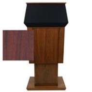 Adorama AmpliVox SN3040A Patriot Lectern without Sound System, Mahogany SN3040A-MH