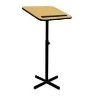 Adorama AmpliVox W330 Xpediter Adjustable Lectern Stand, Maple W330-MP