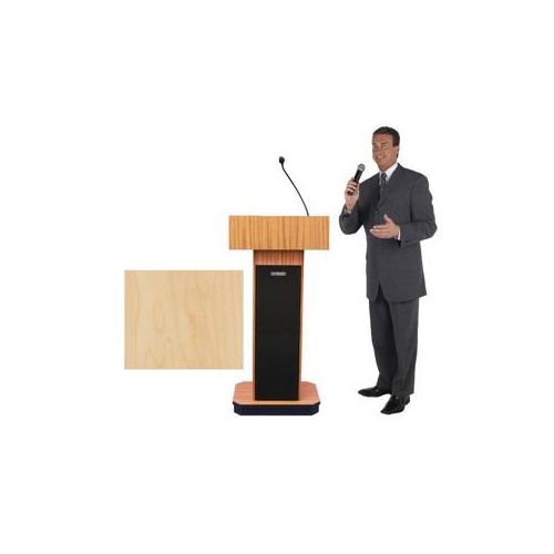  Adorama AmpliVox W505 Executive Non-Sound Column Lectern, Maple W505-MP