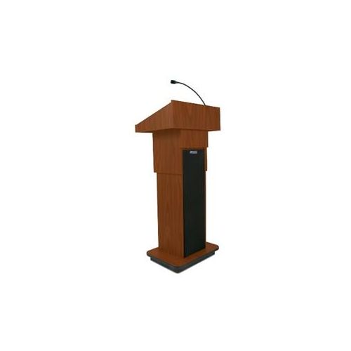  Adorama AmpliVox W505A Executive Adjustable Column Lectern without Sound System, Black W505A-BK