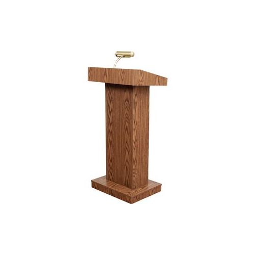  Adorama Oklahoma Sound Orator 810 Non-Sound Lectern, Medium Oak 810-MO