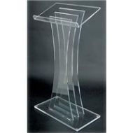 Adorama AmpliVox SN3065 Contemporary Acrylic Lectern Pulpit SN306500