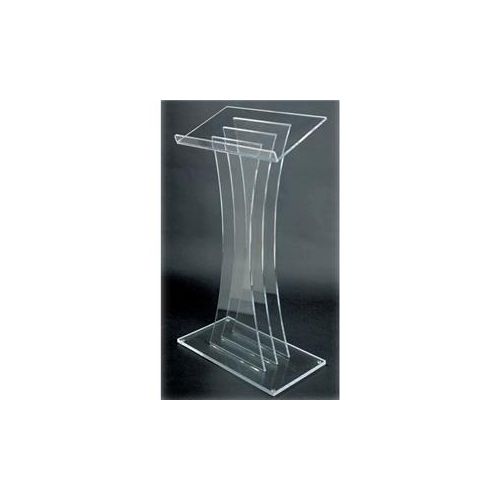  Adorama AmpliVox SN3065 Contemporary Acrylic Lectern Pulpit SN306500