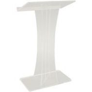 Adorama AmpliVox SN3520 Acrylic X Style Floor Lectern, Clear SN352010