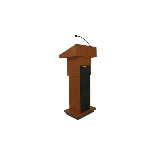  Adorama AmpliVox S505A Executive Adjustable Column Sound Lectern, Maple S505A-MP