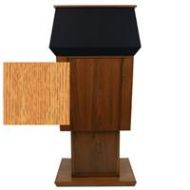 Adorama AmpliVox SN3040A Patriot Lectern without Sound System, Natural Oak SN3040A-OK