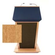 Adorama AmpliVox SS3045 Patriot Plus Lectern with Sound System, Natural Oak SS3045-OK