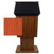 Adorama AmpliVox SW3045A Patriot Plus Lectern with Lapel & Headset Mic, Cherry SW3045ACHL