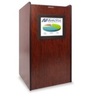 Adorama AmpliVox SN3265 Visionary Multimedia Lectern with Built-In LCD Screen, Mahogany SN3265-MH