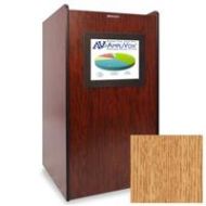 Adorama AmpliVox SN3265 Visionary Multimedia Lectern with Built-In LCD Screen, Oak SN3265-OK