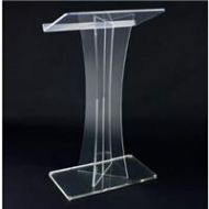 AmpliVox SN3520 X Acrylic Floor Lectern SN352000 - Adorama