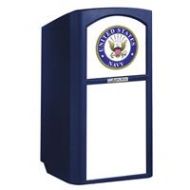 Adorama AmpliVox ST3254 Military Multimedia Lectern with Sound System and Mic, Navy ST3254-N