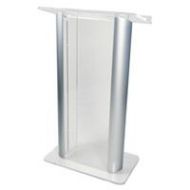 Adorama AmpliVox SN3080 27 Alumacrylic Lectern, Custom Tint with Silver Panels SN308039