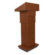 Adorama AmpliVox S505A Executive Adjustable Column Sound Lectern, Black S505A-BK