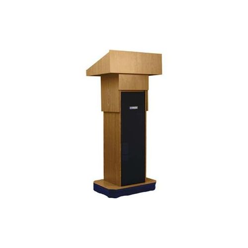  Adorama AmpliVox S505A Executive Sound Column Lectern, LightOak S505A-OK