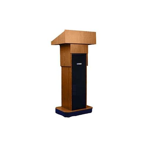  AmpliVox W505A Column Lectern, Medium Oak W505A-OK - Adorama