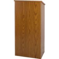 Adorama AmpliVox W280 Full Height One Piece Lectern, Medium Oak W280-OK