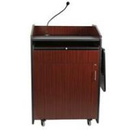 Adorama AmpliVox Multimedia Presentation Podium with Sound, Mahogany SS3235-MH