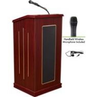 Adorama Oklahoma Sound Prestige 711 Sound Lectern with Wireless Handheld Mic, Mahogany 711-MY/LWM-5