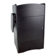 Adorama AmpliVox SN3230M Rack Rail Ready Multimedia Lectern, Non Sound, Black SN3230M-BK