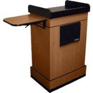 Adorama AmpliVox SW3230 Lectern with Handheld Mic, Medium Oak SW3230-OK-HH