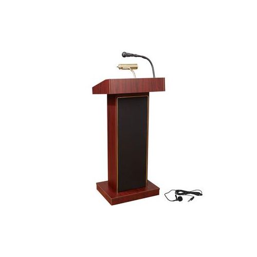  Adorama Oklahoma Sound Orator 800X Floor Sound Lectern, Mahogany 800X-MY