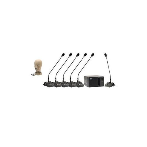  Adorama Anchor Audio CM-6W CouncilMAN Conference Mic Package with CM-60 Mic CM-6W/CM