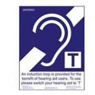 Adorama Listen Technologies T Logo Installed Adhesive Sign, Large, 11.7x8.3 T-LOGO-LARGE