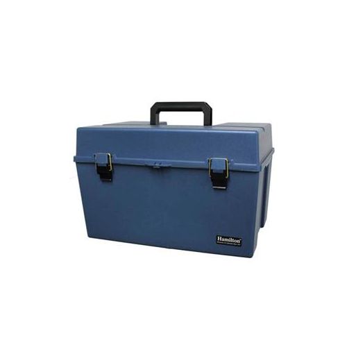  Adorama Hamilton Buhl HMC3166 Large Plastic Carry Case, Blue HMC3166