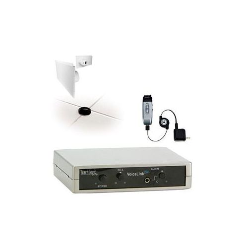  Adorama TeachLogic IRV-3120 System, VoiceLink Plus Rx, IRH-35 Tx, 2x Lay-In Speakers IRV3120LS2