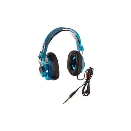  Adorama Califone Deluxe 2924AVPS-BL Stereo Wired Headphones, Blueberry 2924AV-PS-BL