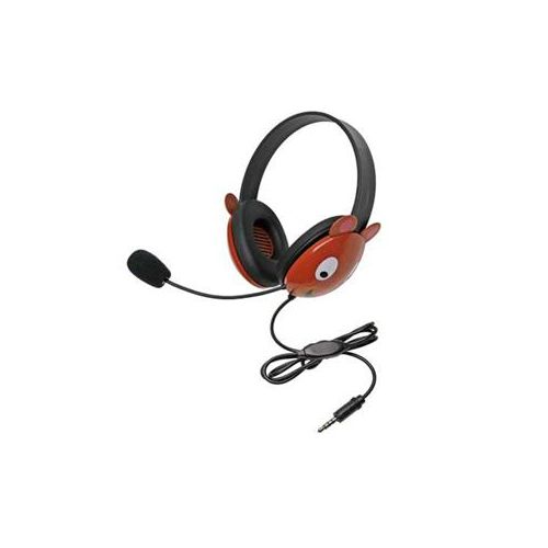  Adorama Califone 2810 Listening First Stereo Headset with To Go Plug and Mic, Bear 2810-TBE