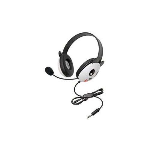  Adorama Califone 2810 Listening First Stereo Headset with To Go Plug and Mic, Panda 2810-TPA