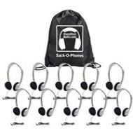 Adorama Hamilton Buhl Sack-O-Phones 10 HA2 Personal Headsets with Foam Ear Cushions SOP-HA2