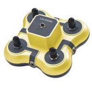 Adorama Califone 1114 4-Position Mini Stereo Jackbox with 4 2800-RD Headphones, Yellow 1114YL-4