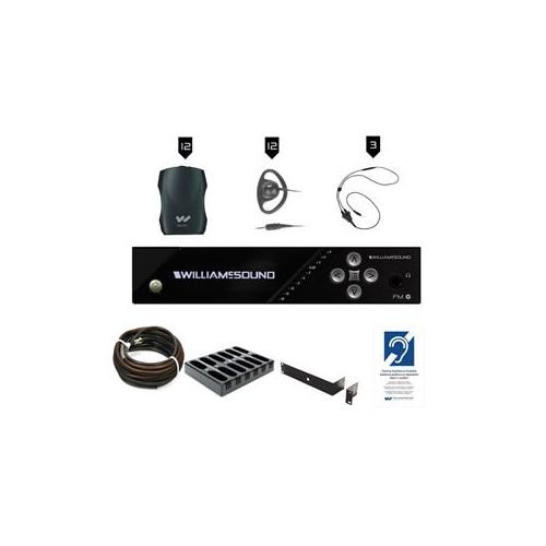  Adorama Williams Sound FM 557 Pro Plus Large Area Dual FM Assistive Listening System FM 557-12 PRO