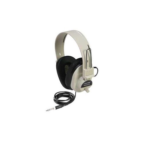  Adorama Califone Deluxe 2924AVPS Stereo Wired Headphones, Beige 2924AV-PS