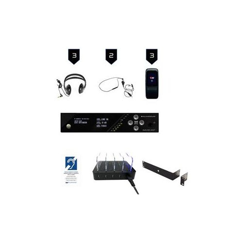  Adorama Williams Sound WaveCAST WF SY5 PRO-3 D Wi-Fi Assistive Listening System, Dante WF SY5 PRO-3 D