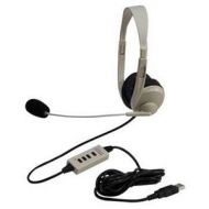 Califone 3064-USB Multimedia Stereo Headset, Beige 3064-USB - Adorama